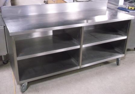 Stainless Steel Preparation Table.