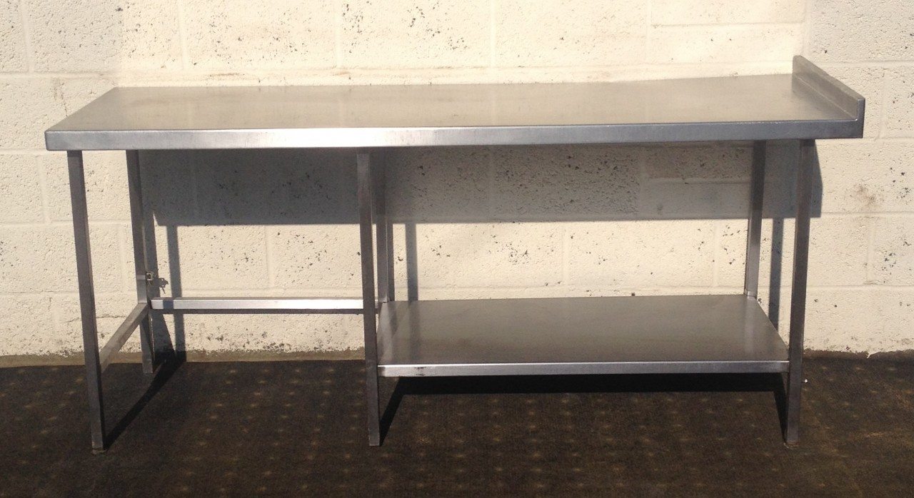 Stainless Steel Table with Undershelf Storage 1