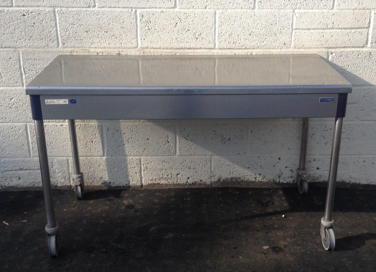 Stainless Steel Table on Casters 1