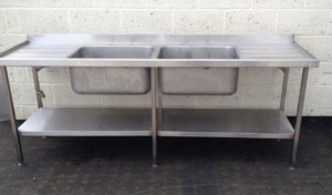 Double Bowl Double Drainer Stainless Sink
