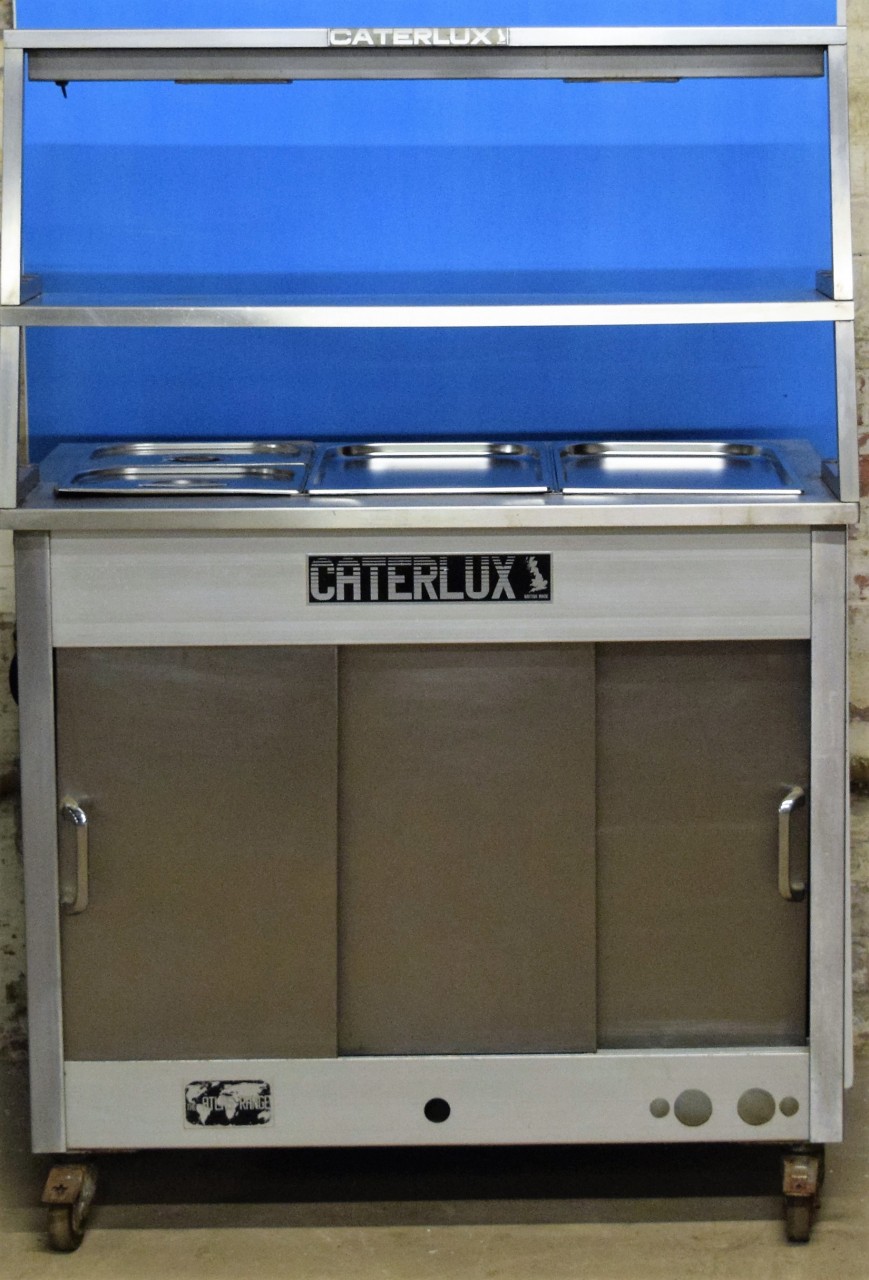 CATERLUX Mobile 3 Well Heatedervey with Hot Cupboard