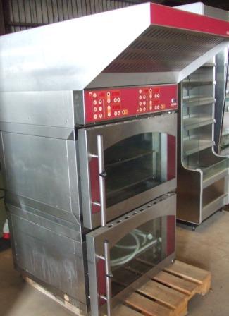 ELOMA Twin Deck Bake Off Ovens with Vent Hood 1