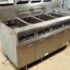 FRYMASTER H50 Four Well Gas Fryer Suite with Auto Filtration System 1