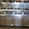 FRYMASTER H50 Four Well Gas Fryer Suite with Auto Filtration System