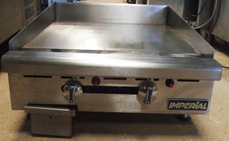 IMPERIAL 2 Burner Chrome Topped Gas Griddle 1