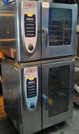 RATIONAL SCC 10 & 6 Grid Stacked Electric Combi Ovens 1