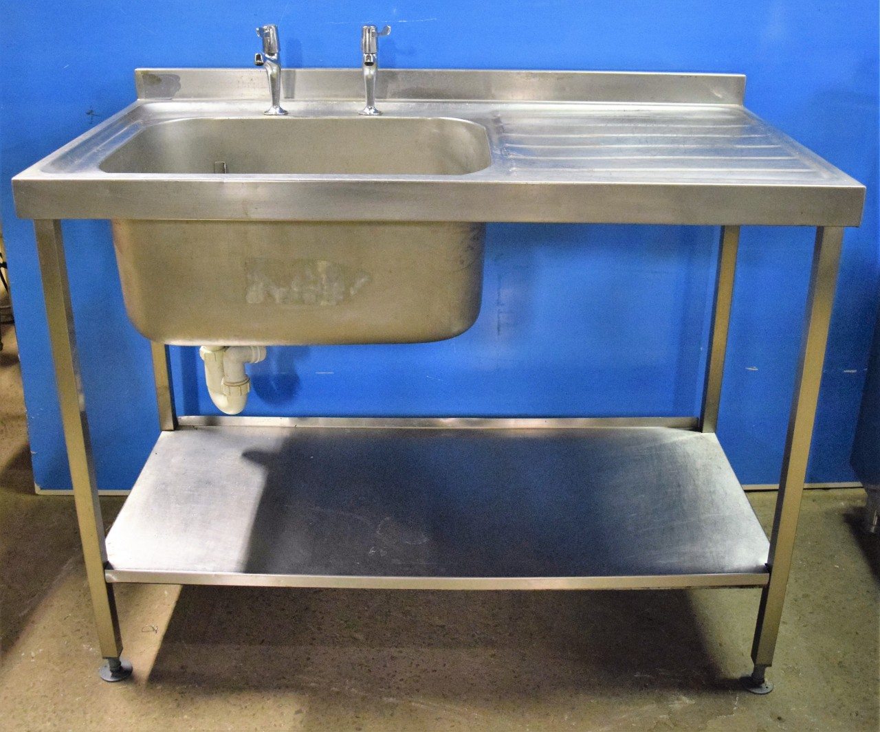 STAINLESS STEEL Single Left Hand Bowl Single Drainer Sink – Super condition