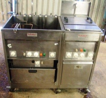 VALENTINE Twin Well Frying Suite with Oil Filtration System