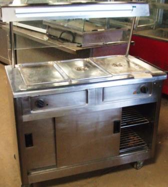 VICTOR 3 Well Heated Servery with Halogen Gantry 1