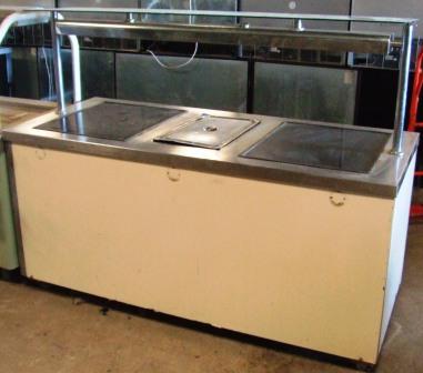 MOFFAT Ceramic Glazed Heated Servery with Central Bains Marie CLEARANCE ITEM 1