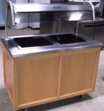 VICTOR Ceramic Hob Heated Servery with Gantry and Hot  Cupboard
