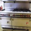 WOLF 6 Burner Range with Gas Griddle & Twin Ovens