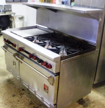 WOLF 6 Burner Range with Gas Griddle & Twin Ovens 1