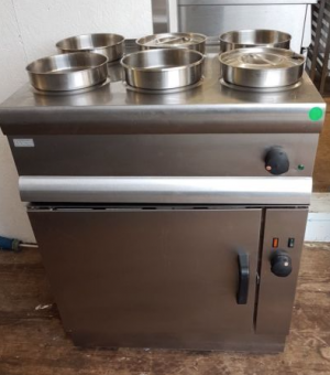 LINCAT Silverlink 6 Pot Bain Marie with Convection Oven
