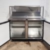 TRUE 2 Door Bench Saladette with Ambient Gantry Shelf