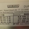 HOBART GXCS 11B Under Counter Glass Washer – 2018 mint condition