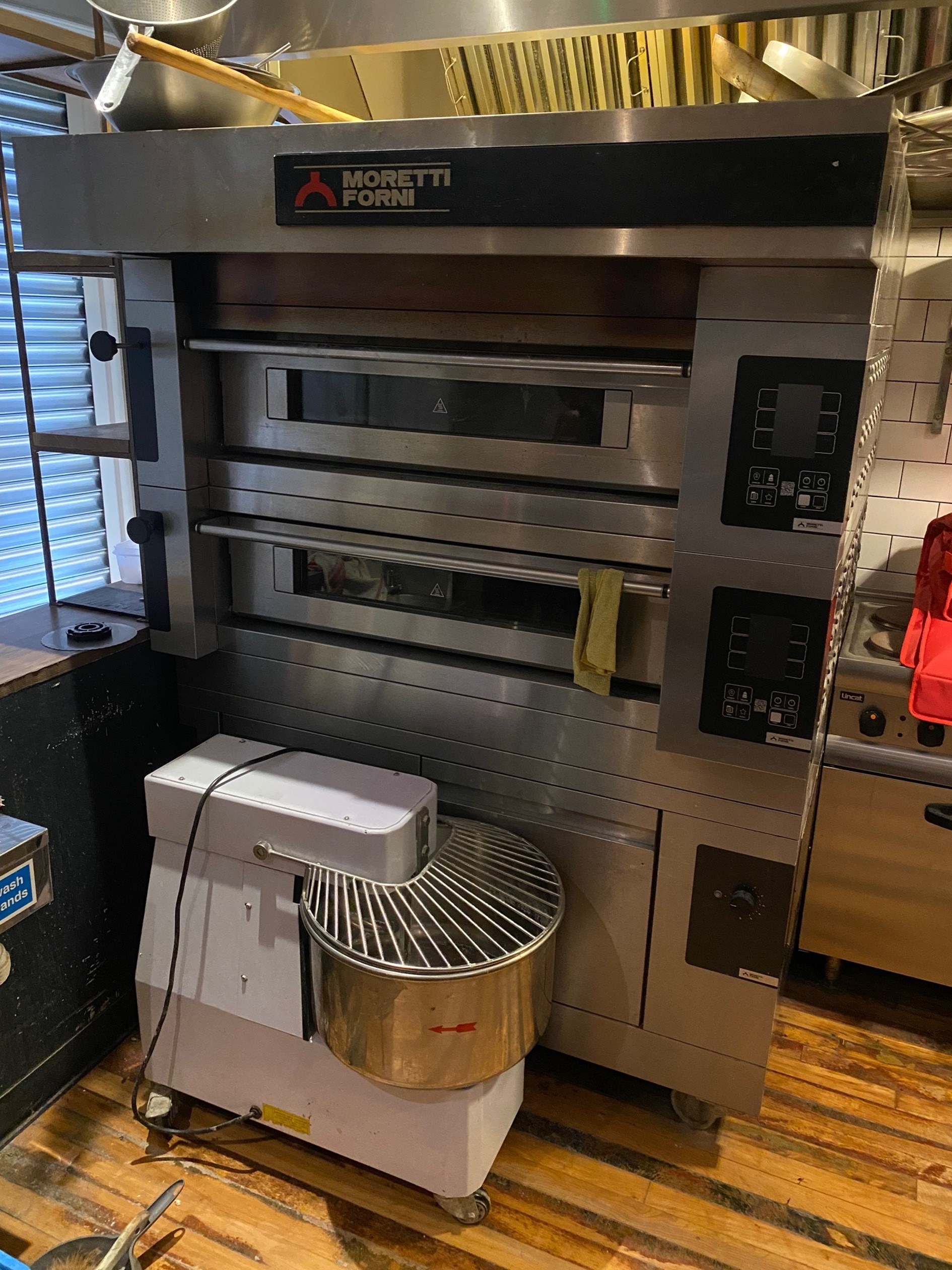 MORETI Forni S100 E Twin Deck Bakers Oven with Proover.